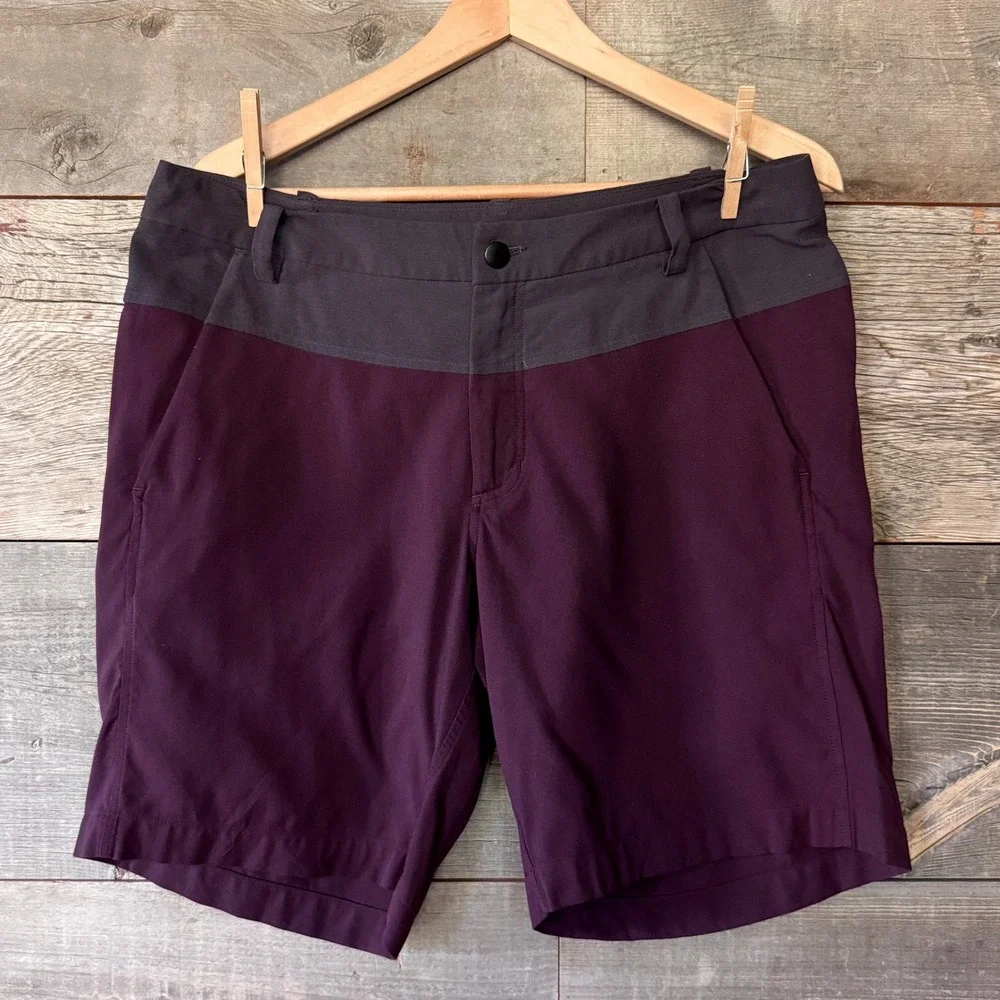 Lululemon Mens The Union Shorts 34 Bordeaux Drama Deep Coal Color Block Active